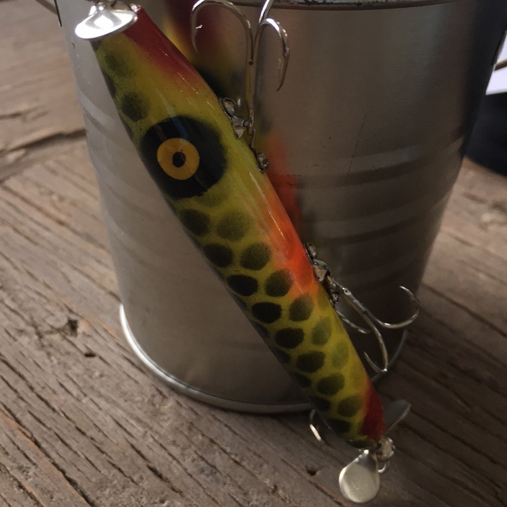 NEW Handmade Hand Painted Balsa Wood fishing lure